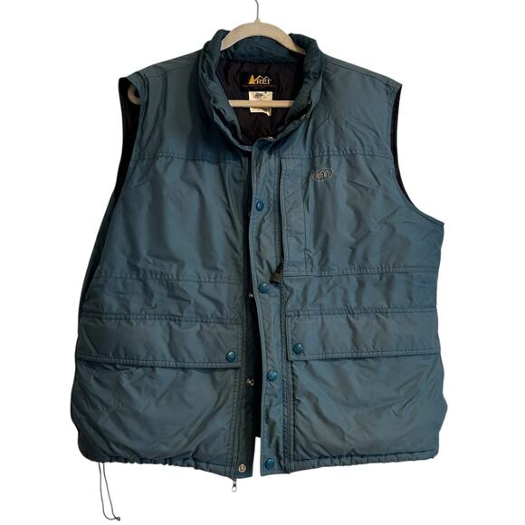 REI Other - Vintage REI Green Down Filled Vest Mens Sz Large Nylon Puffer Full Zip Outdoor